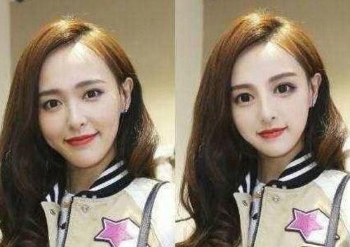 大方脸明星网红对比图,揭秘美丽秘诀